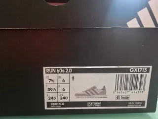 Zapatillas Adidas Run 60 2.0 Unisex Talla 39 1/3