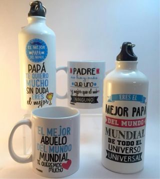 Tazas y botellas personalizadas por Día del Padre