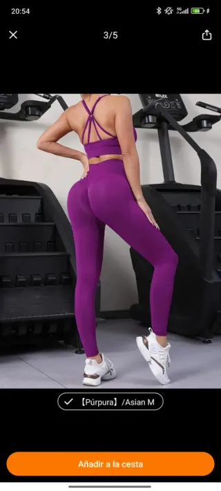 Conjunto deportivo morado
