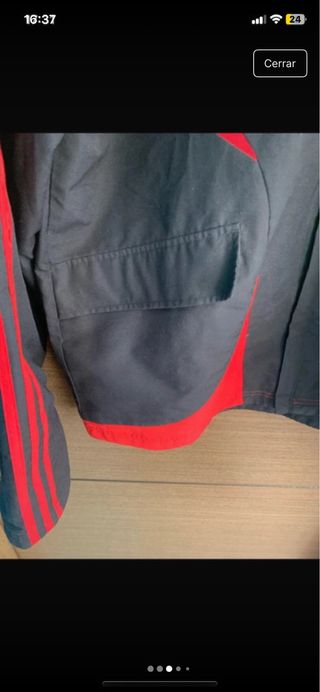 Chaqueta AC Milan Adidas Negra Roja