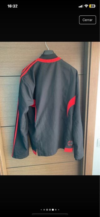 Chaqueta AC Milan Adidas Negra Roja