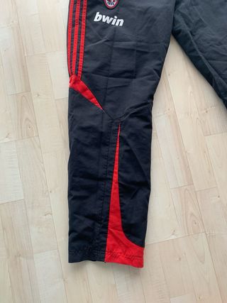 Chandal completo AC Milan Adidas Negra Roja