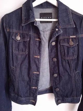 Chaqueta tejana Sisley azul