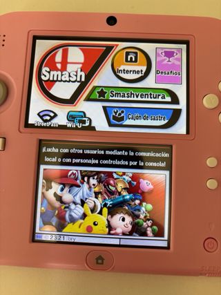 Nintendo 2DS Rosa + Caricabatterie + Scheda 64GB