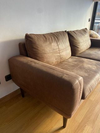 Sofá Vintage Marrón Piel