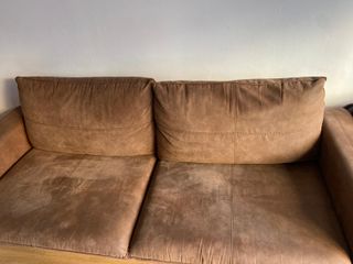 Sofá Vintage Marrón Piel