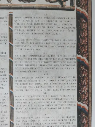 Poster Declaración de los derechos del hombre...