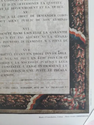 Poster Declaración de los derechos del hombre...