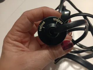 Plancha de viaje vintage roja