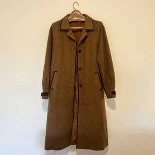 Abrigo Vintage Lana y Alpaca Marrón