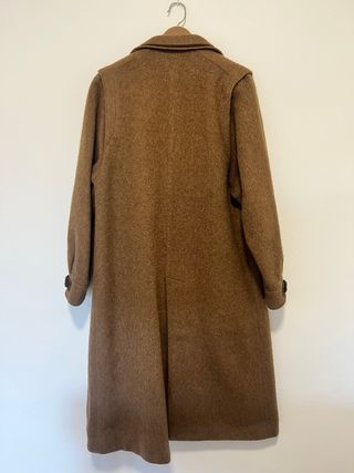 Abrigo Vintage Lana y Alpaca Marrón