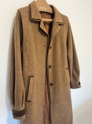 Abrigo Vintage Lana y Alpaca Marrón