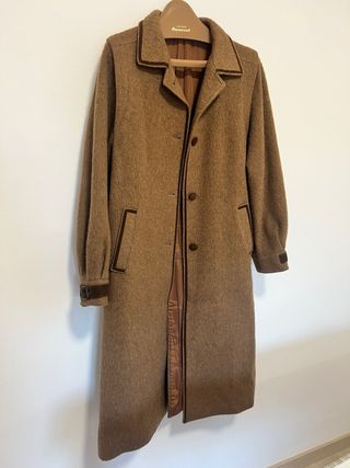 Abrigo Vintage Lana y Alpaca Marrón