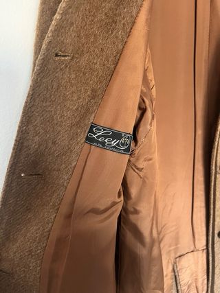 Abrigo Vintage Lana y Alpaca Marrón