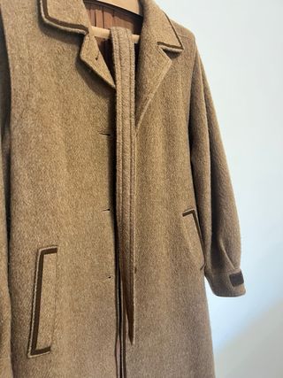 Abrigo Vintage Lana y Alpaca Marrón