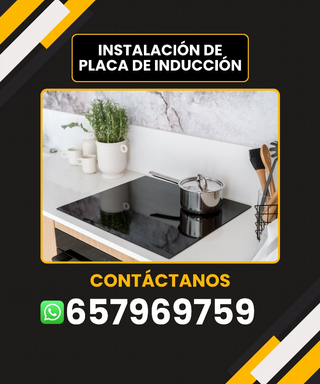 Instalación de placa de inducción