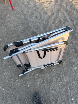 2 Tumbonas de Playa Nuevas con Toldo