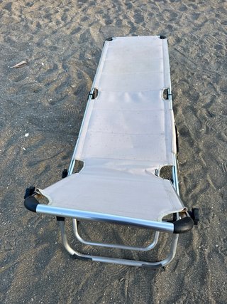 2 Tumbonas de Playa Nuevas con Toldo