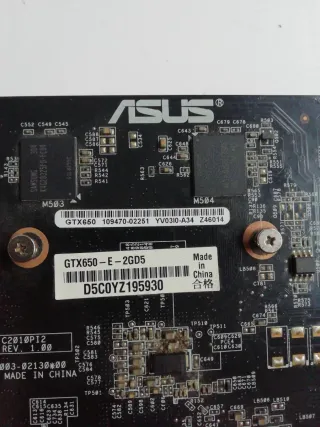 Tarjeta Gráfica Asus GTX650 2GB DDR5