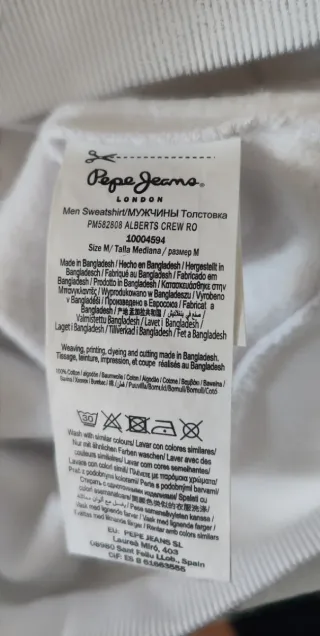 Sudadera Pepe Jeans Blanca