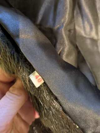 Abrigo Piel Vintage Talla 40