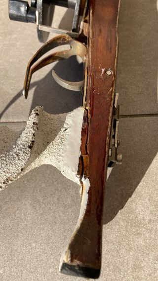 Fusil pesca submarina madera 120 con carrete