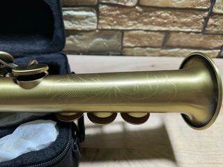 BTUTY Saxofón Soprano Bb Latón Profesional