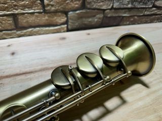 BTUTY Saxofón Soprano Bb Latón Profesional