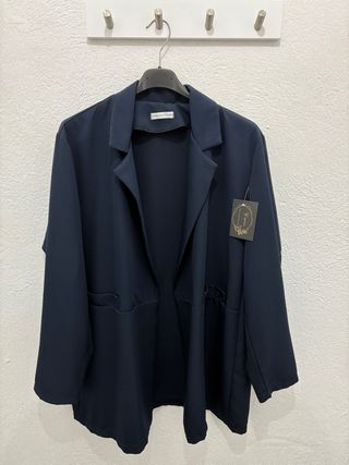 Blazer azul marino talla única