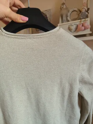 Maglia beige brillantinato taglia M
