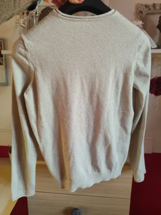 Maglia beige brillantinato taglia M