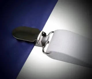 4 Cinghie Bianche per Lenzuola con Clip