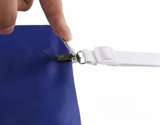 4 Cinghie Bianche per Lenzuola con Clip