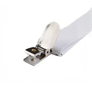 4 Cinghie Bianche per Lenzuola con Clip