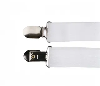 4 Cinghie Bianche per Lenzuola con Clip