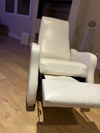 Sillón reclinable plegable piel sintética