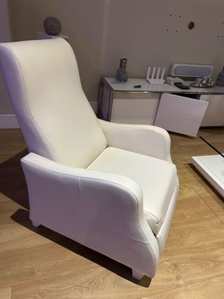 Sillón reclinable plegable piel sintética