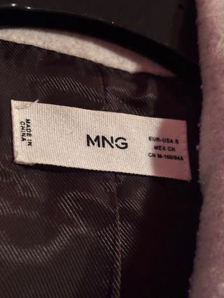 Abrigo Mango Mujer Beige