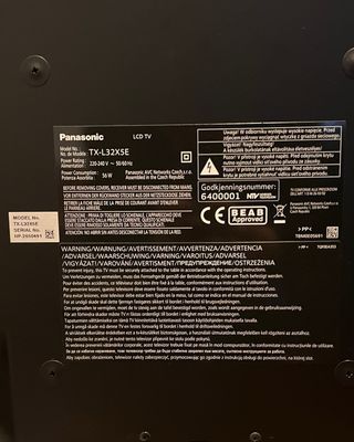 Panasonic TX-L32X5E TV Negra (No Smart TV)