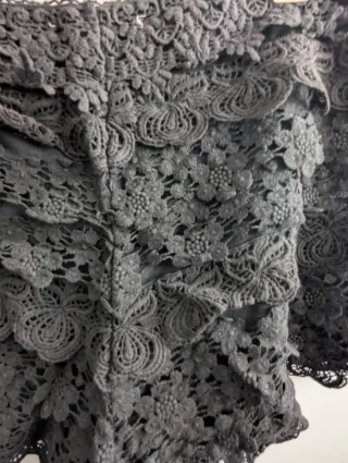 Pantalones cortos de encaje negro
