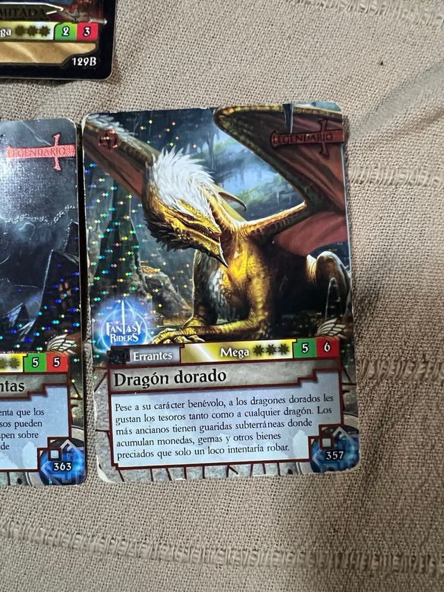 Cartas Fantasy Riders Draconianos Señor Dragón