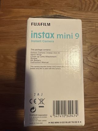 Fujifilm Instax Mini 9 Cámara Azul