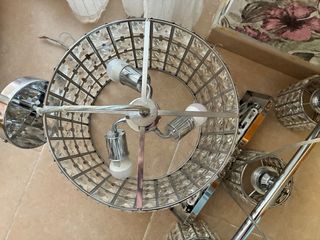 Lámparas de cristal y metal