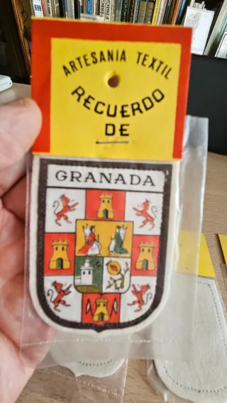 4 Parches Textiles Vintage Ciudades Españolas