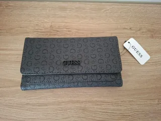 Portafoglio Guess grigio con logo