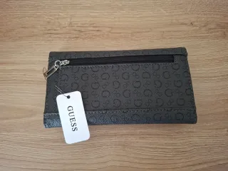 Portafoglio Guess grigio con logo
