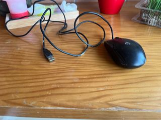 Ratón HP Portátil USB Negro