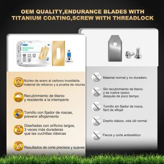 NUEVO! 36 Lame Endurance per Tosaerba