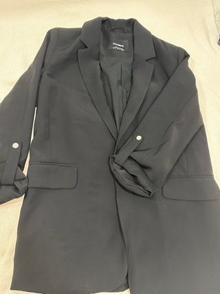 Blazer Pull&Bear Negro Talla S