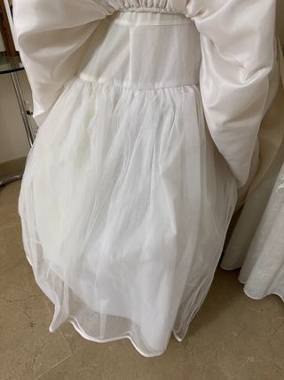 Vestido de comunión blanco roto